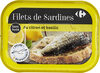 Filet de sardines sans huile, au citron et au basilic - Product