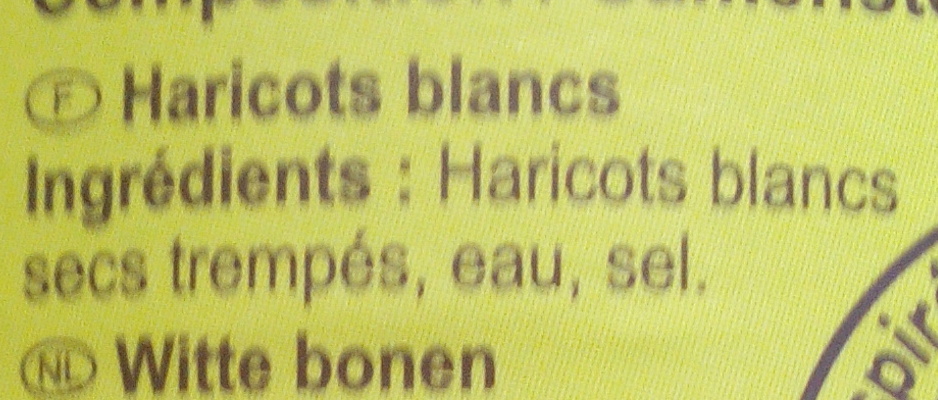 Haricots blancs - Ingrédients