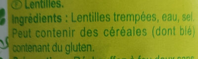 Lentilles - Zutaten - fr