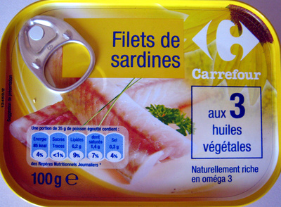 Filets de sardines aux 3 huiles végétales - Product - fr