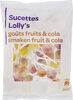 Sucettes Lolly's - goûts fruits & cola - Produit