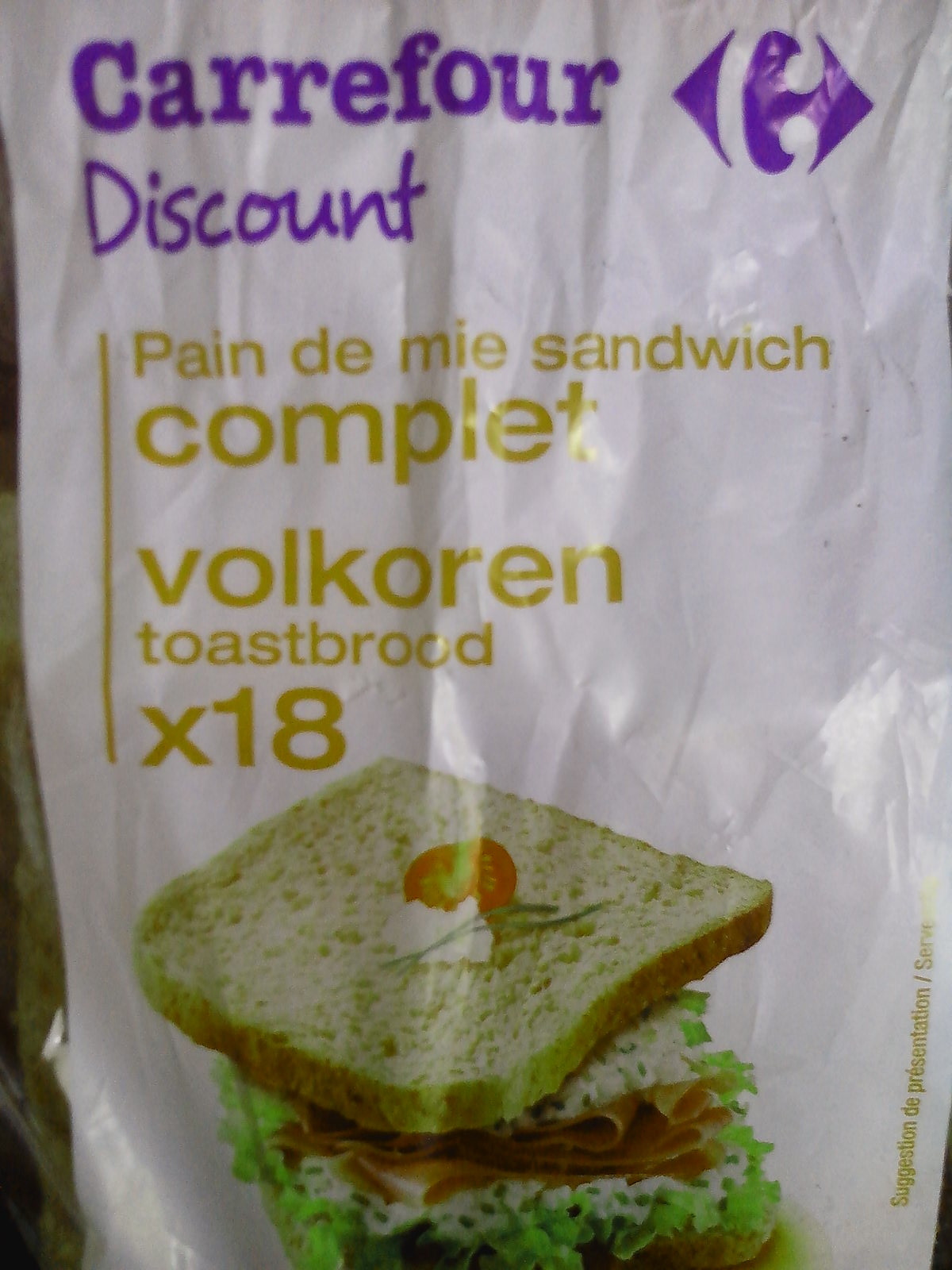 Pain de mie Sandwich complet - Product - fr