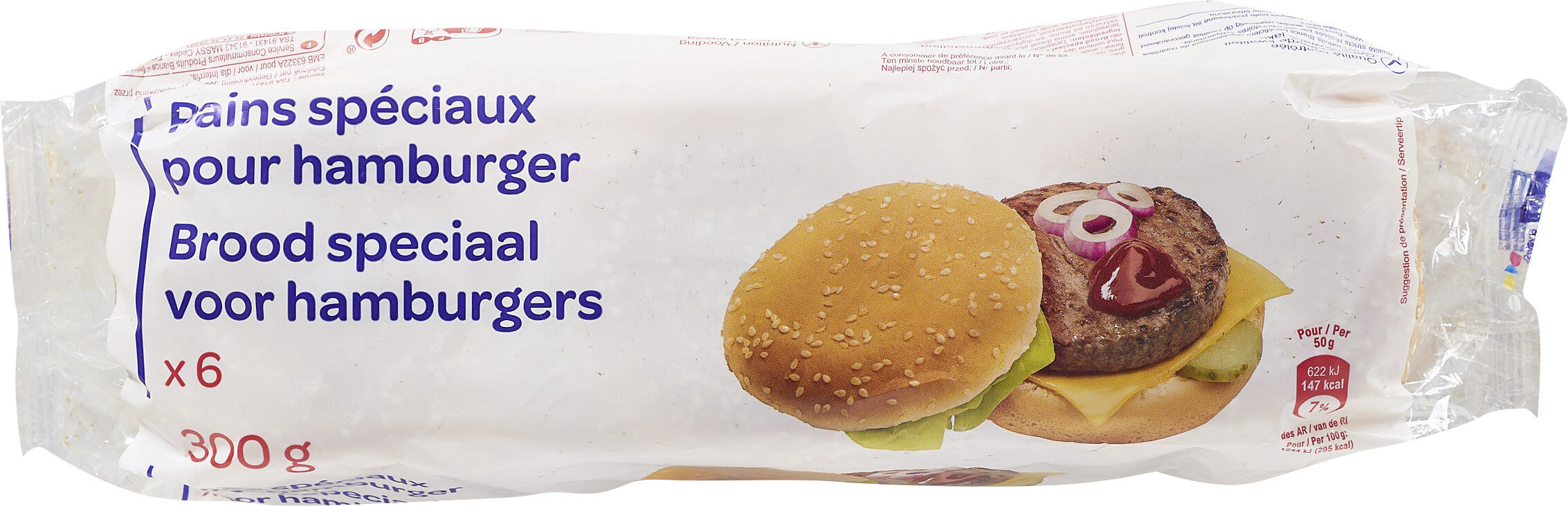Pains spéciaux pour hamburger - Producto - fr