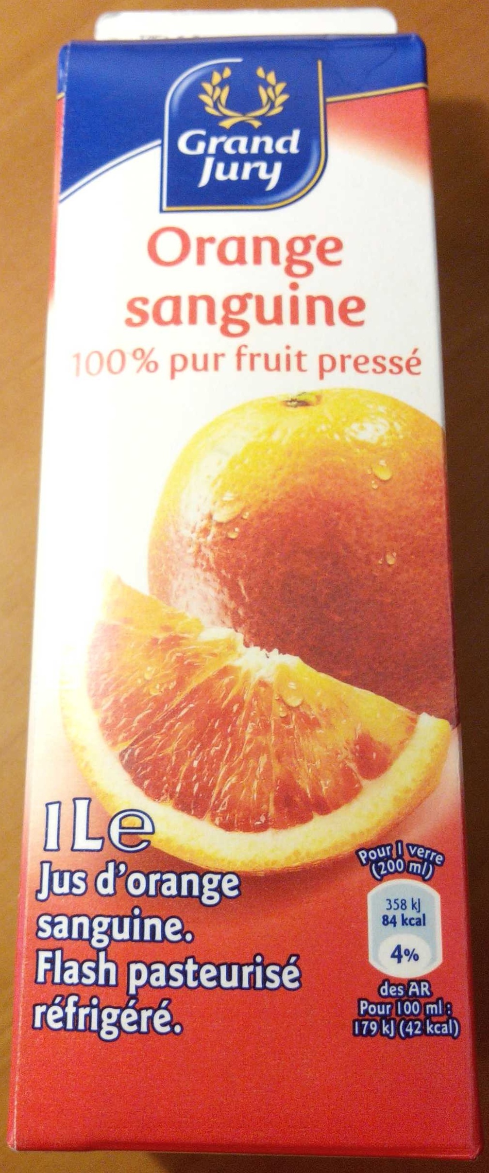 Orange sanguin 100 % pur fruit pressé - Produkt - fr