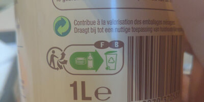 Jus d'orange pulpé biologique pasteurisé - Instruction de recyclage et/ou informations d'emballage
