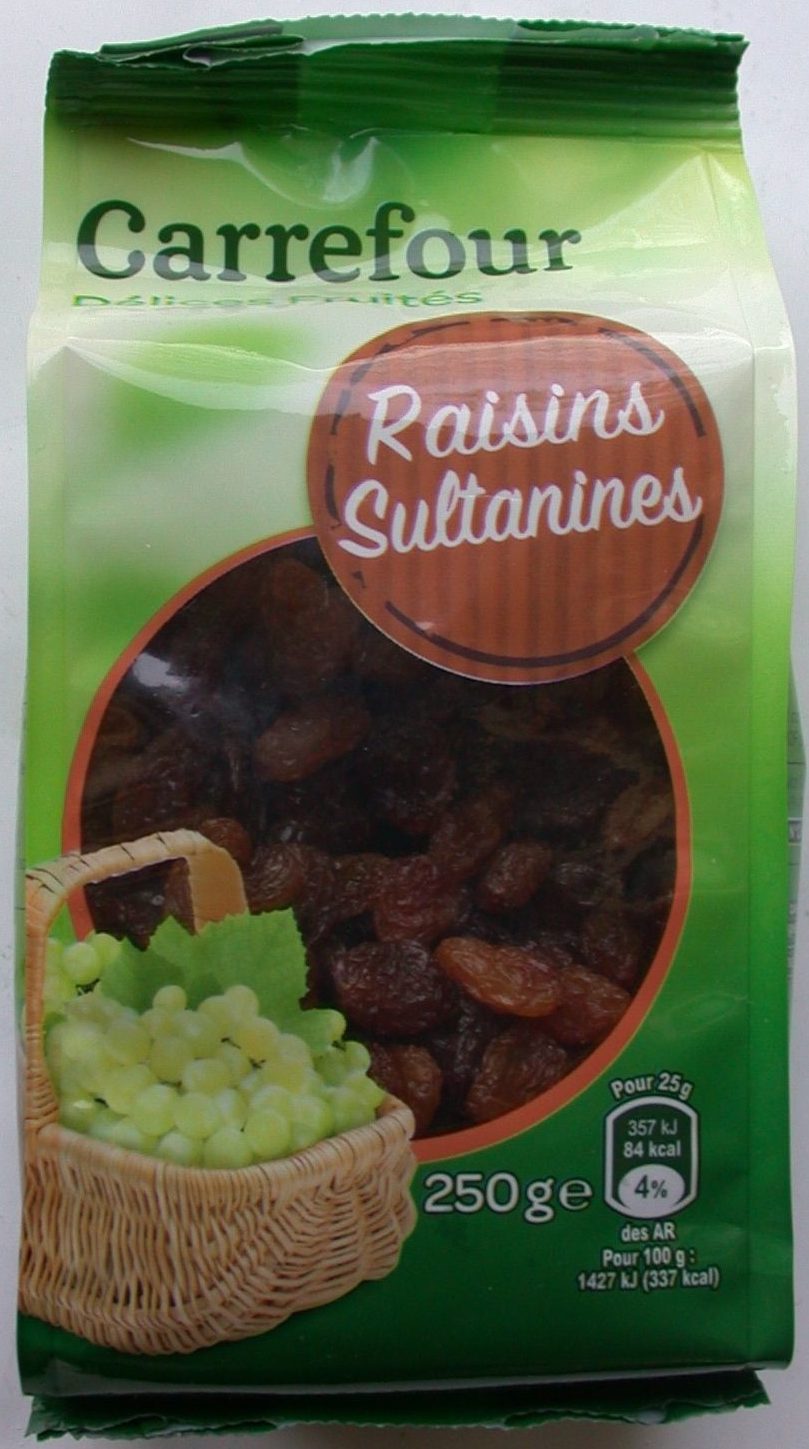 Raisins sultanines - Produit
