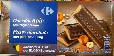 Chocolat noir fourrage praline - Product - fr