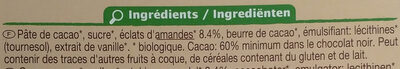 NOIR éclats d'Amandes caramélisés - Ingredients - fr