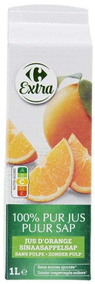 100% pur jus d'orange sans pulpe - Producte - fr