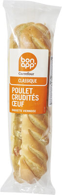 Poulet crudités oeuf Baguette viennoise - Product - fr