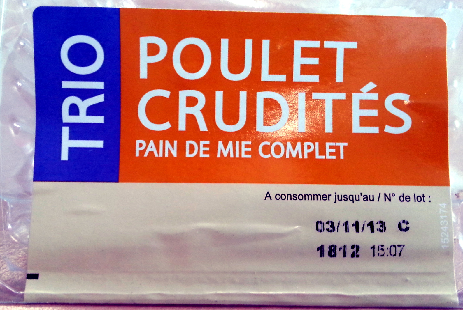 Trio Poulet Crudités - Product - fr