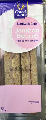 Sandwich Club Jambon Beurre Pain de mie complet - Product - fr
