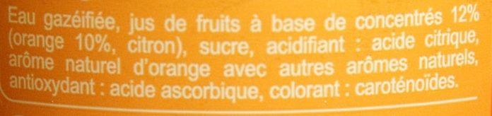 Saveur orange - Zutaten - fr