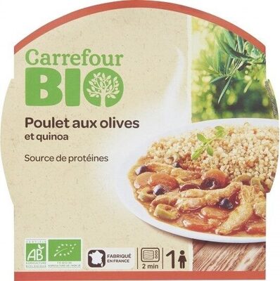Poulet sauce aux olives et quinoa Bio - Produkt - fr