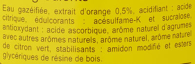Saveur agrum' zero - Ingredients - fr