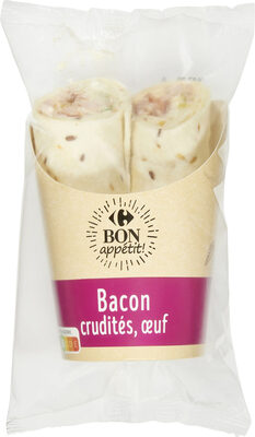 Bacon crudités, œufs - Product - fr