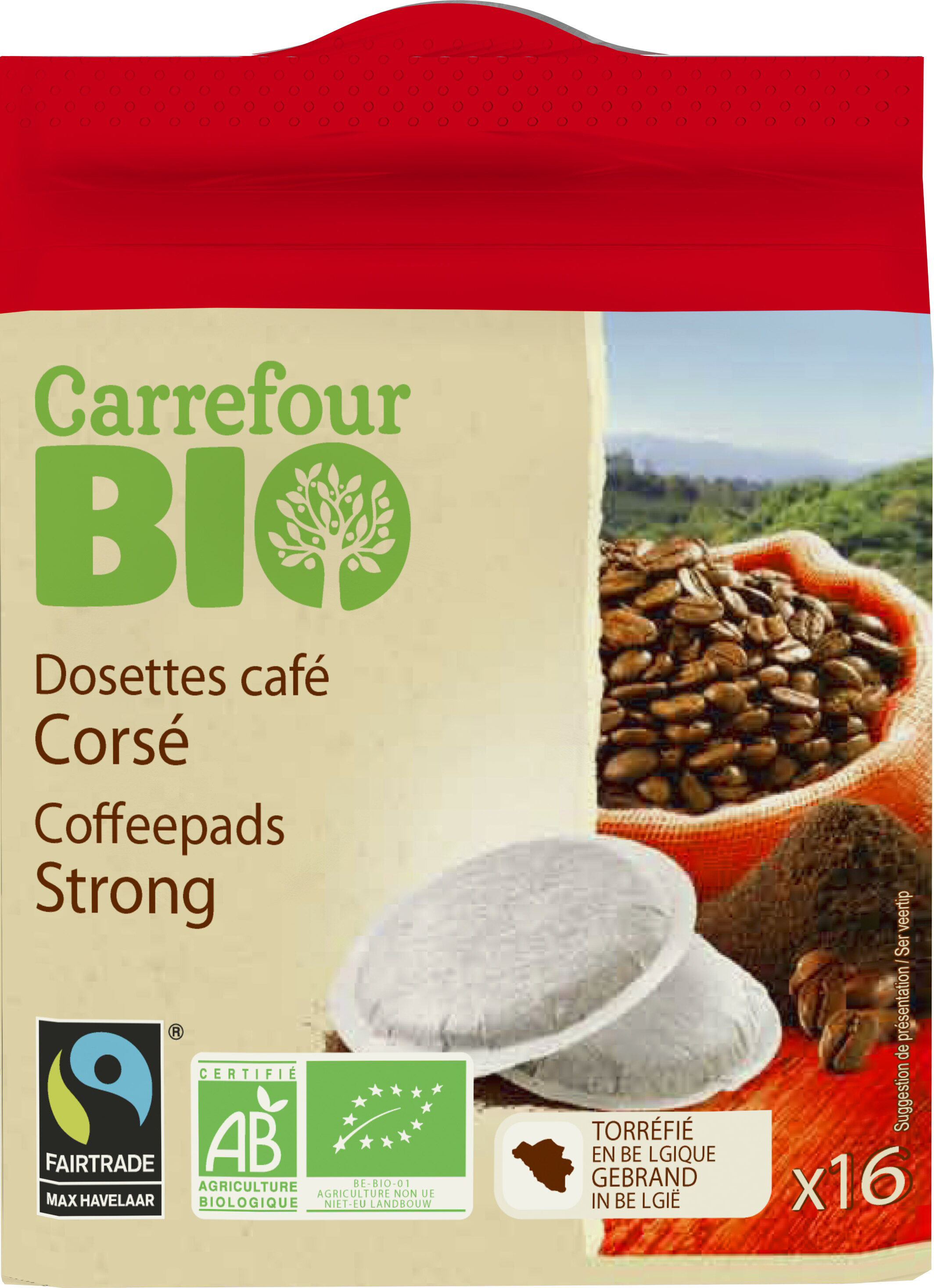 Dosettes café Corsé Bio - Product - fr