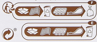 Assortiment de bonbons de chocolats - Instrucciones de reciclaje o información sobre el envase - fr
