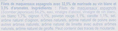 Filets de maquereaux - Ingredients - fr