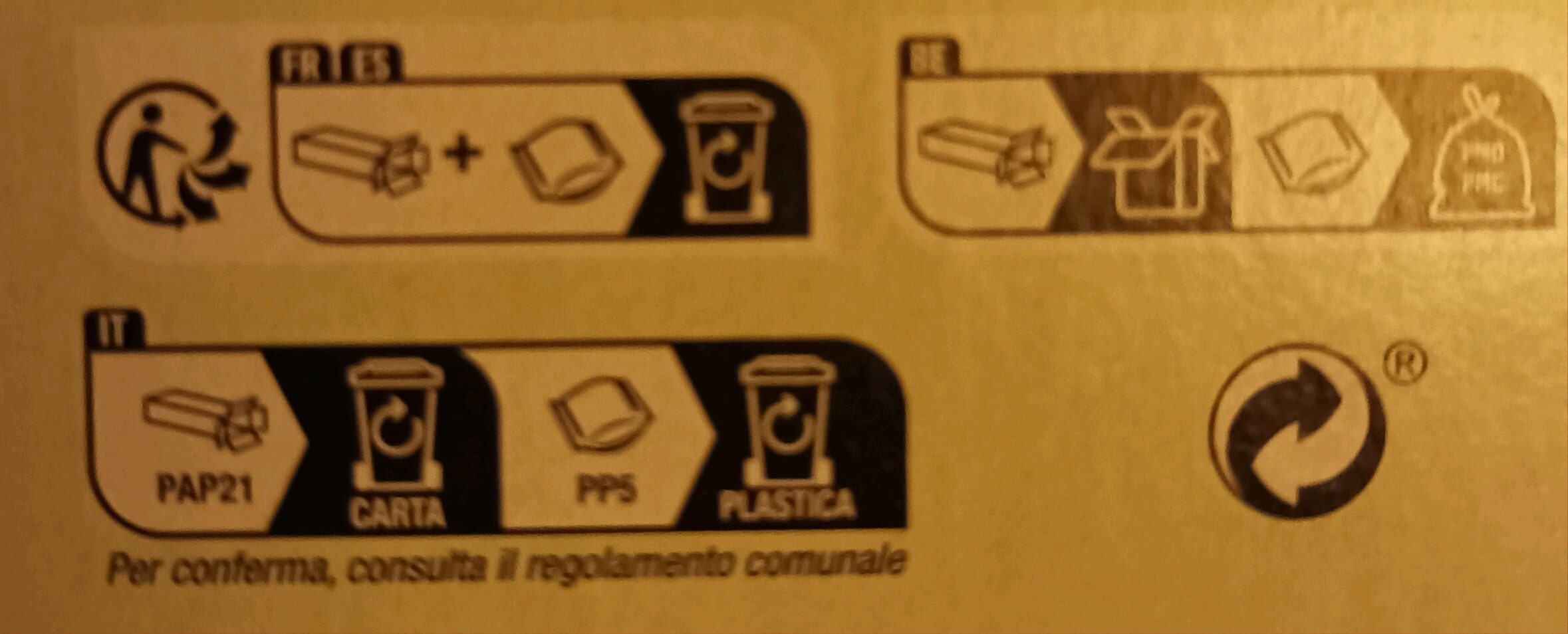 Génoises SAVEUR POIRE - Istruzioni per il riciclaggio e/o informazioni sull'imballaggio - fr