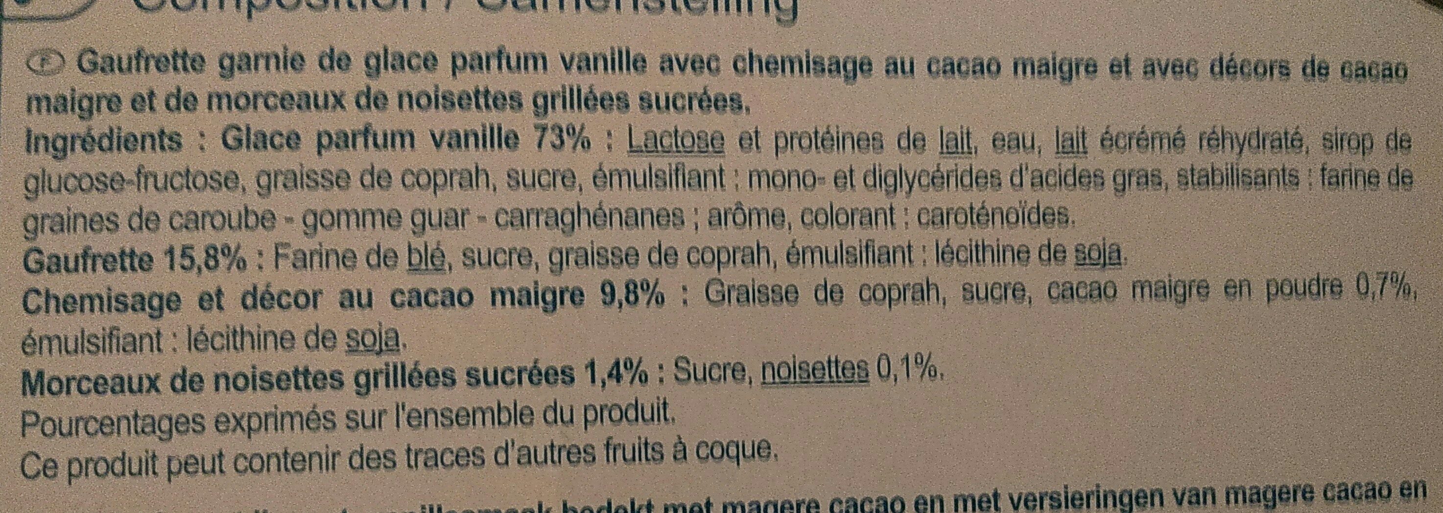 Cônes parfum vanille - Ingredients - fr