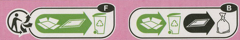 Lait noisettes & raisins - Istruzioni per il riciclaggio e/o informazioni sull'imballaggio - fr