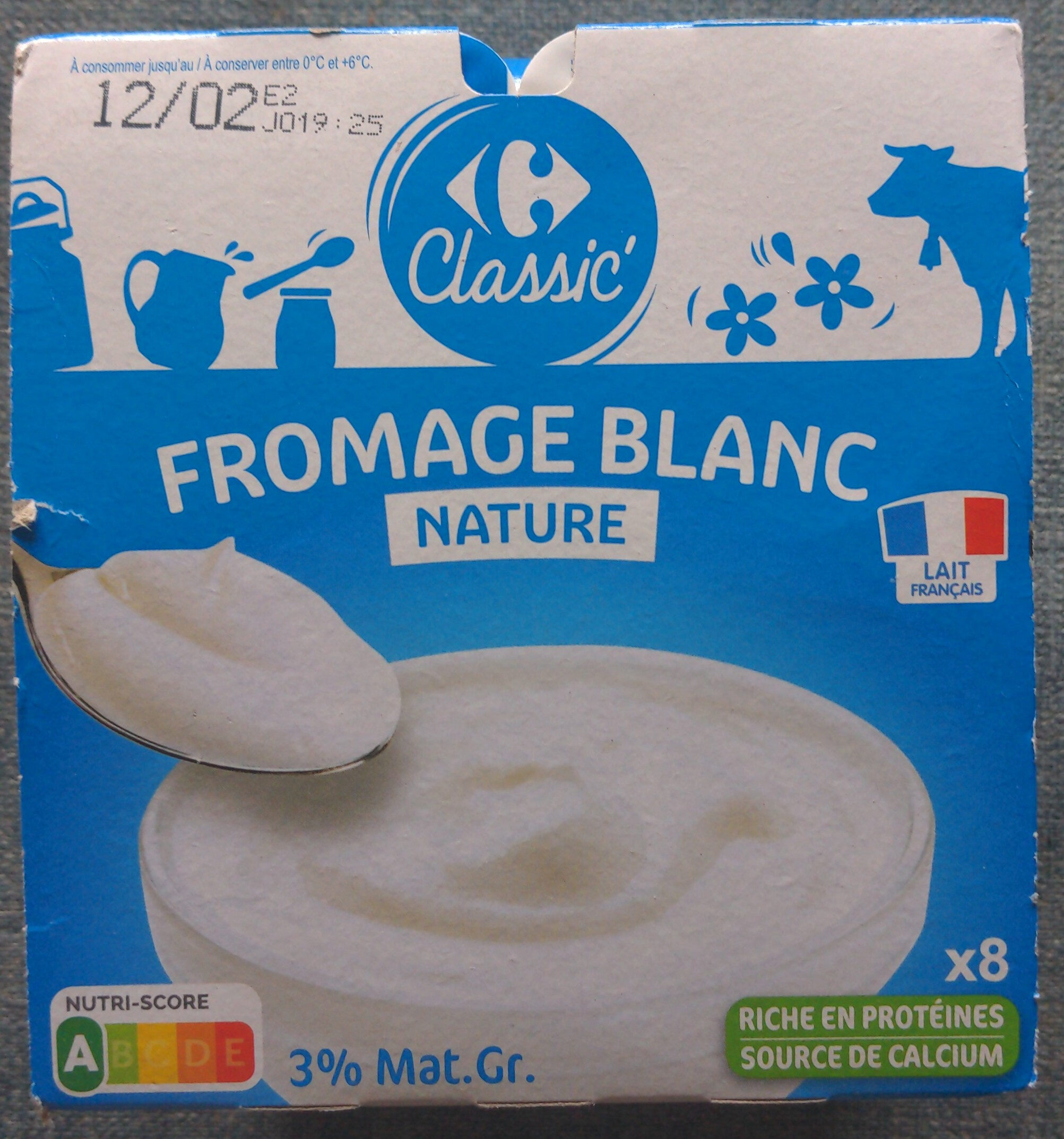 Fromage blanc nature - Produit