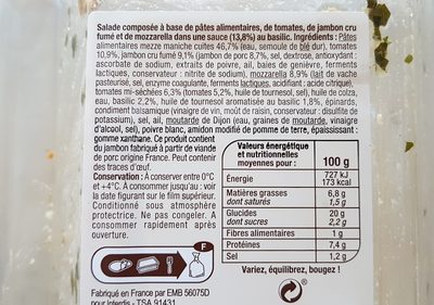 PASTA' Italienne - Ingredients - fr
