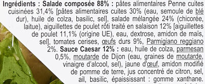 La Caesar - Poulet, oeufs, parmesan sauce caesar - Ingredientes - fr