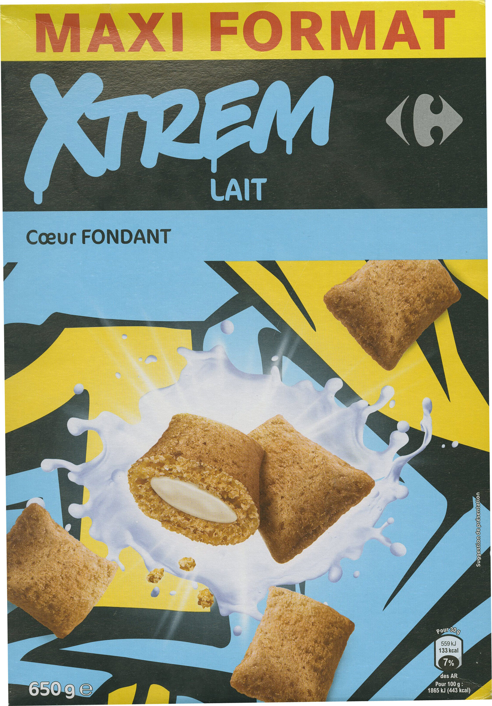 X'trem céréales coeur fondant au lait - maxi pack - Produkt - fr