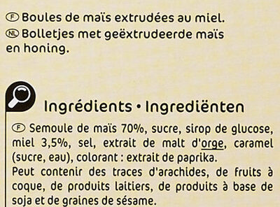 Honey ballz - Ingredients