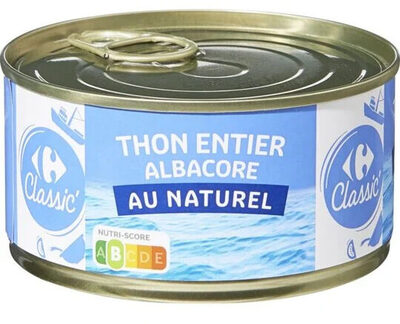 Thon entier Albacore au naturel - Product - fr