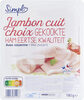 Jambon cuit choix - Producto