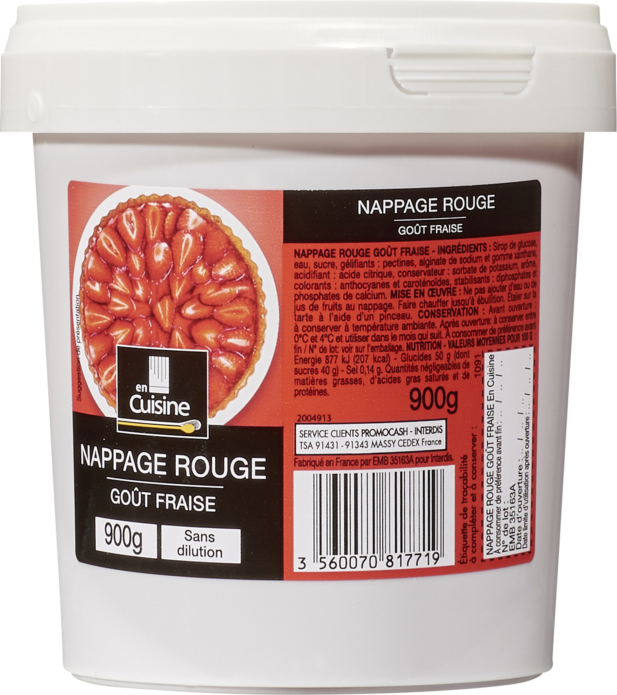 Nappage rouge gout fraise - Product - fr