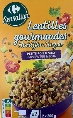 Lentilles gourmandes Petits pois & soja - Prodotto - fr