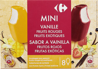 Mini 4 Exotic & 4 Red fruits - Produit