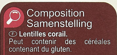 Lentilles Corail Top Chrono - Ingredienti - fr
