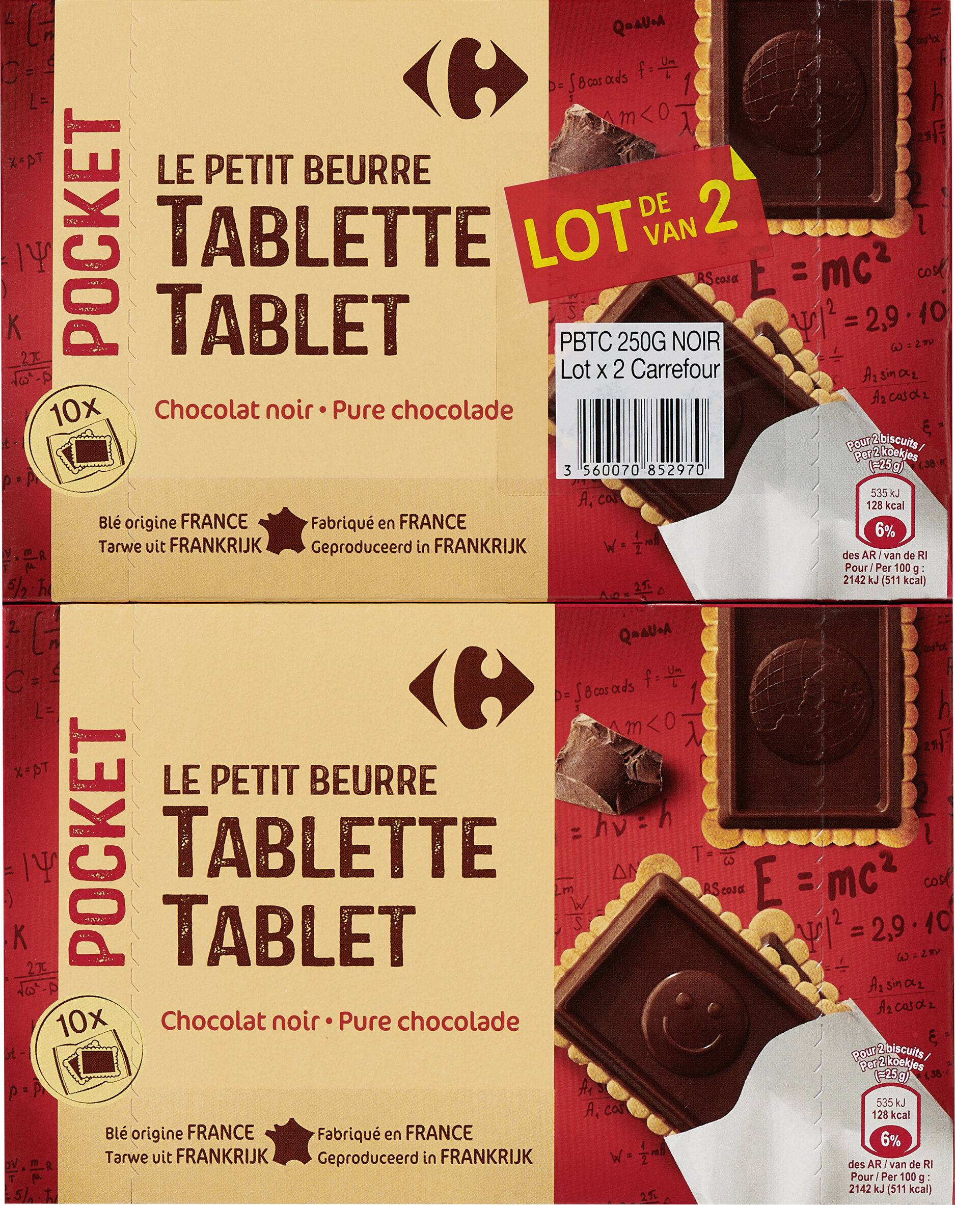 Le petit beurre tablette chocolat noir - Producto - fr