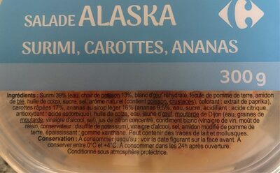 Salade Alaska Aux Surimi et Ananas 🍍 - Ingredienser - fr