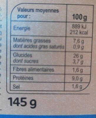 Bagel Saumon concombre - Voedingswaarden - fr