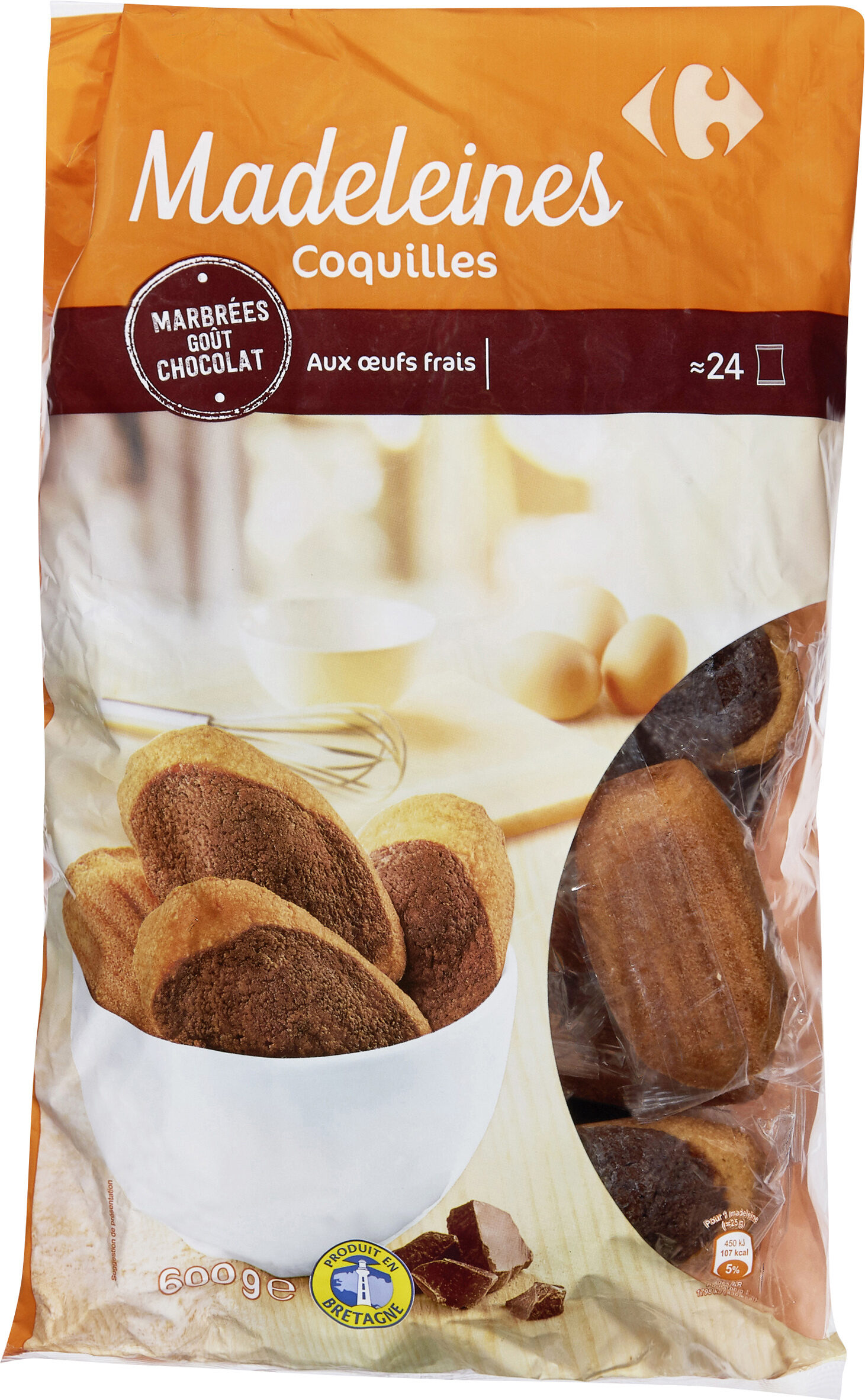 Madeleines Marbrées au chocolat - Produkt - fr