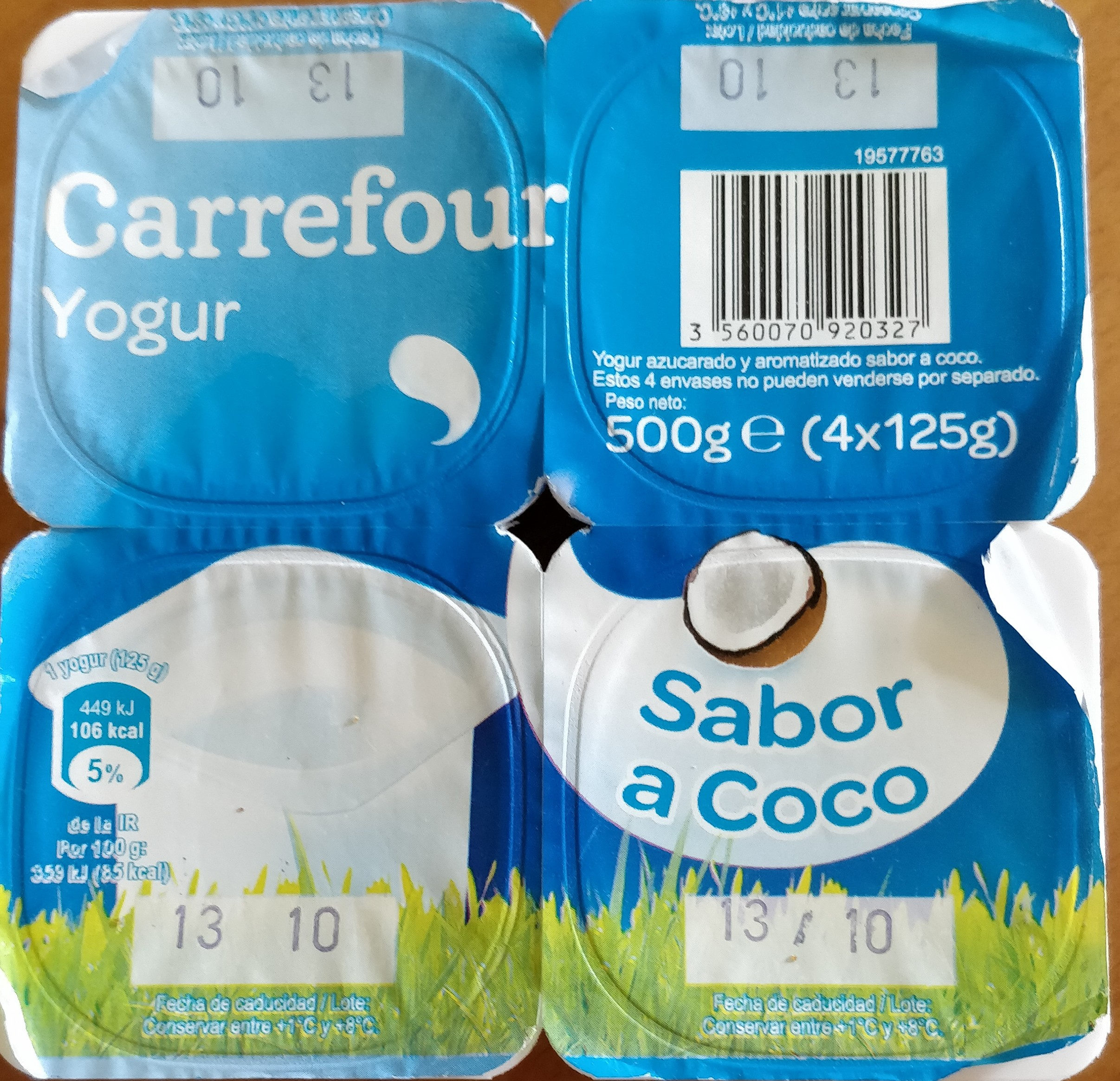 Yogur sabor a coco - Produkt - es
