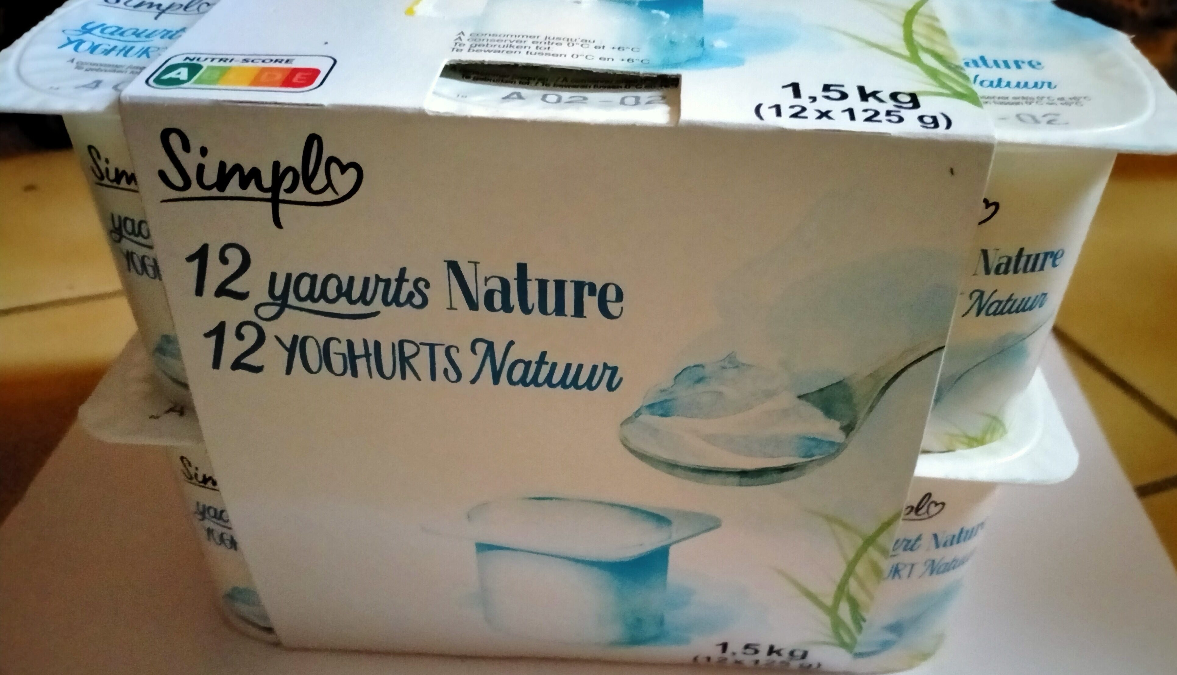 12 yaourts Nature - Produkt - fr