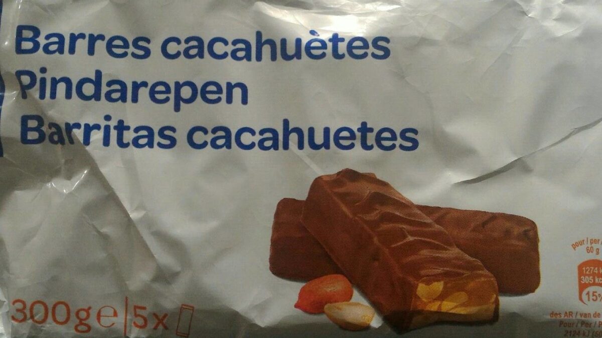 Choc n' nuts barres cacahuètes - Producte - fr