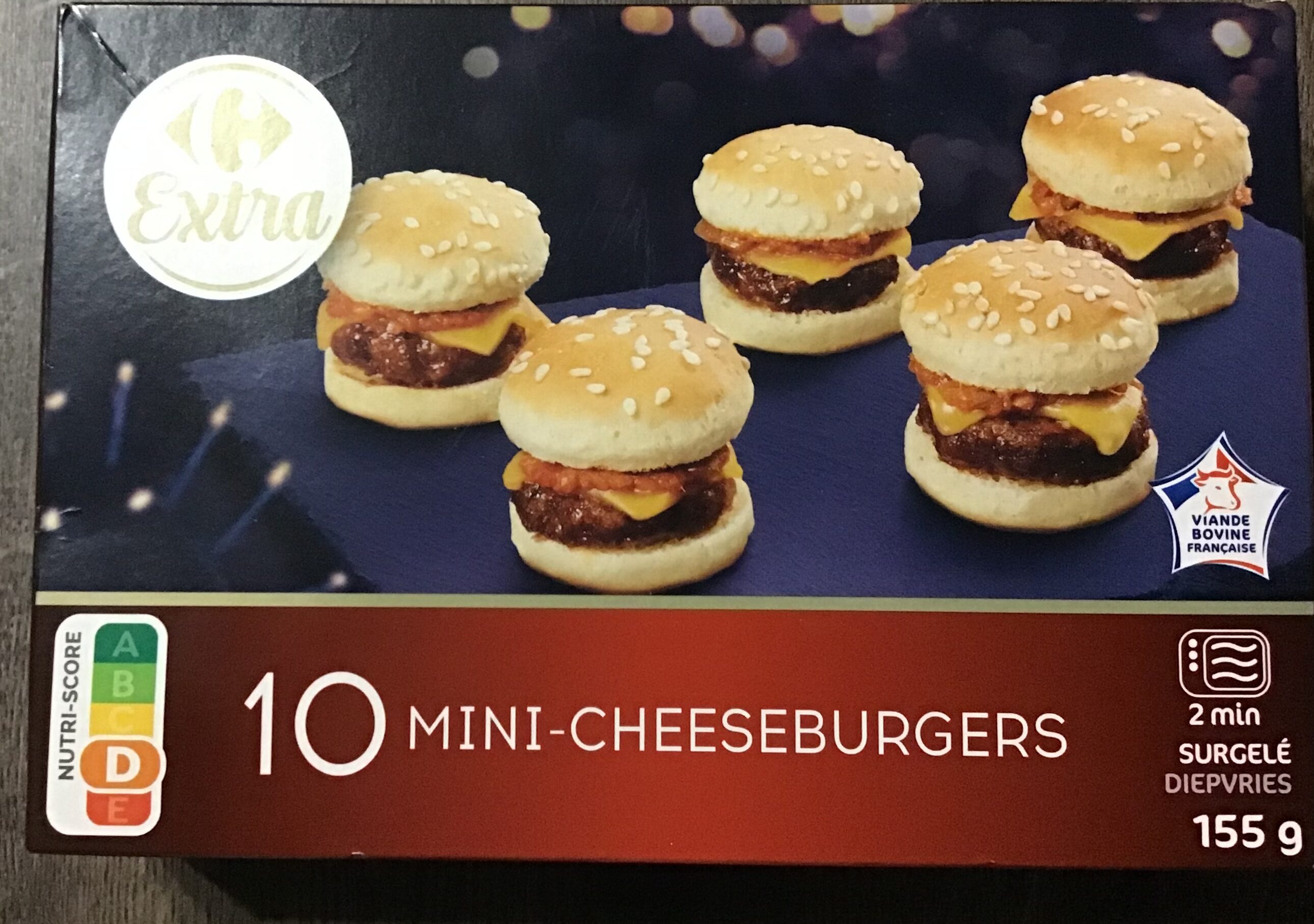 10 mini cheeseburgers - Produit