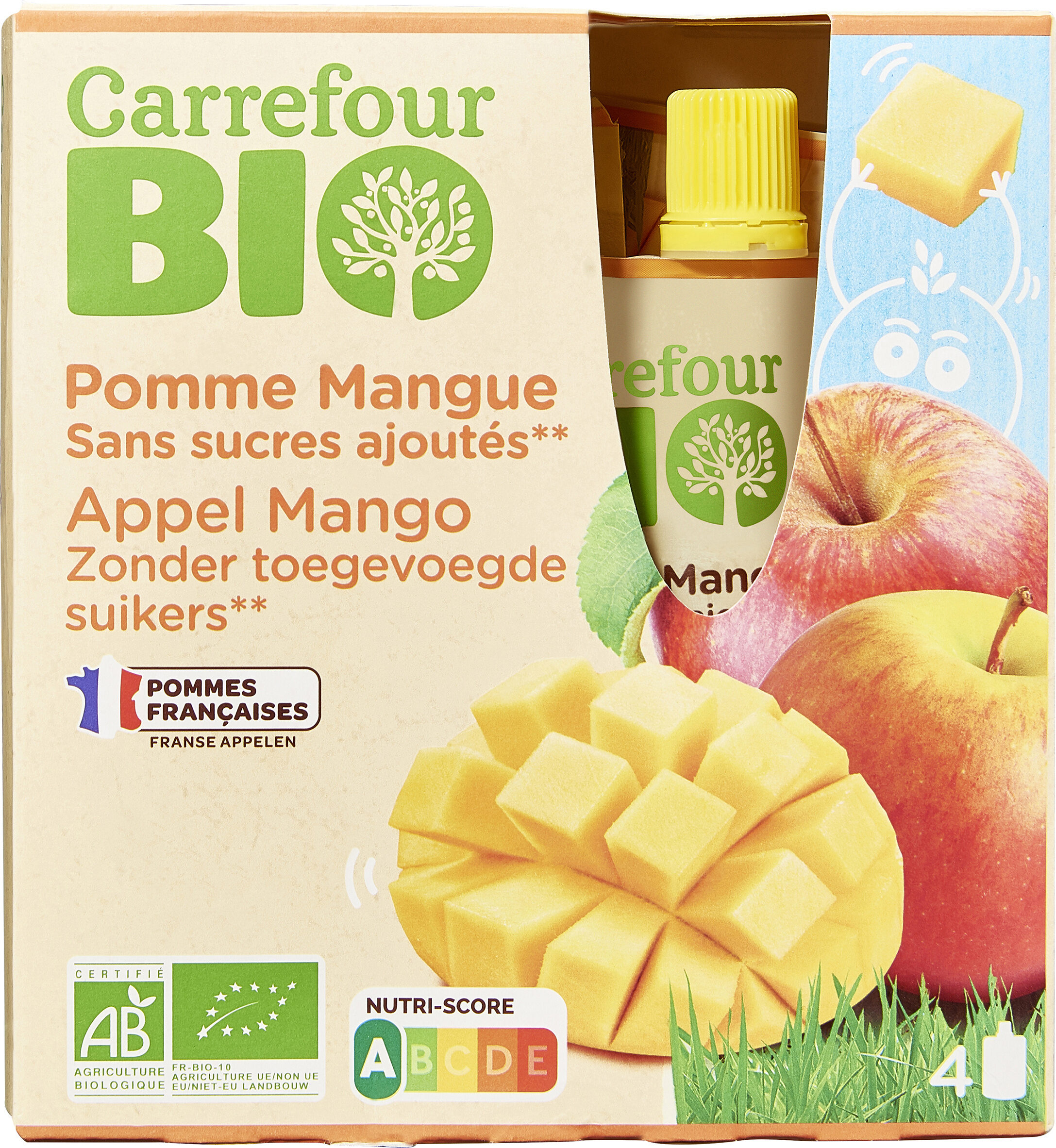 Pomme Mangue Sans sucres ajoutés* - Producte - fr
