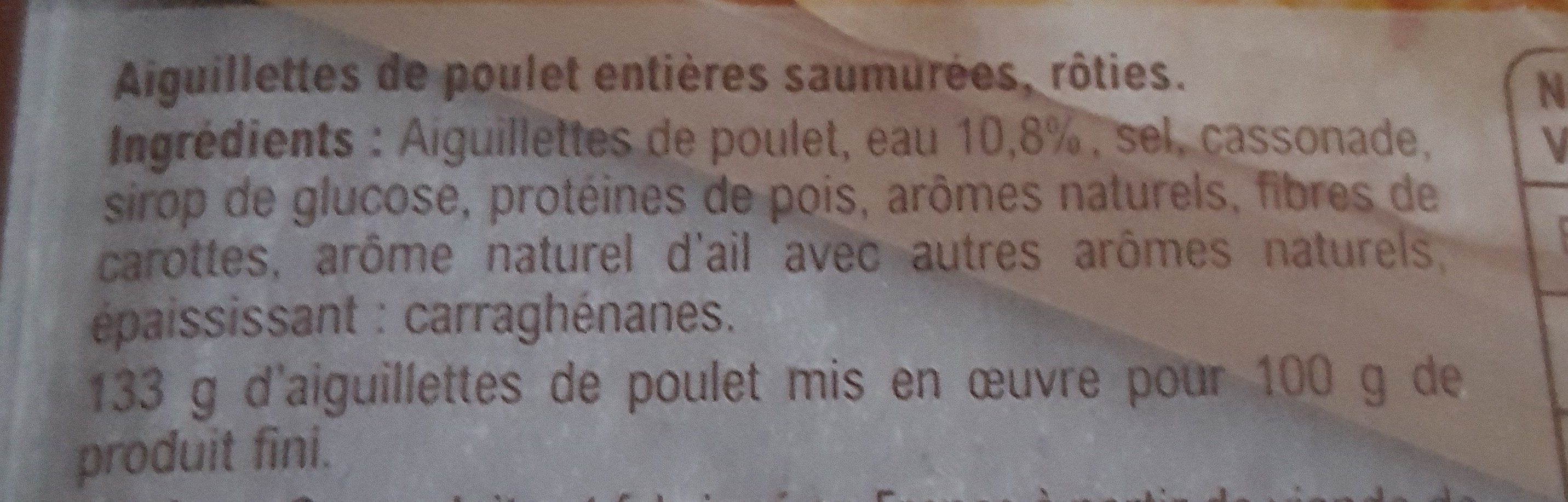 Aiguillettes de Poulet Rôti - Ingredients - fr