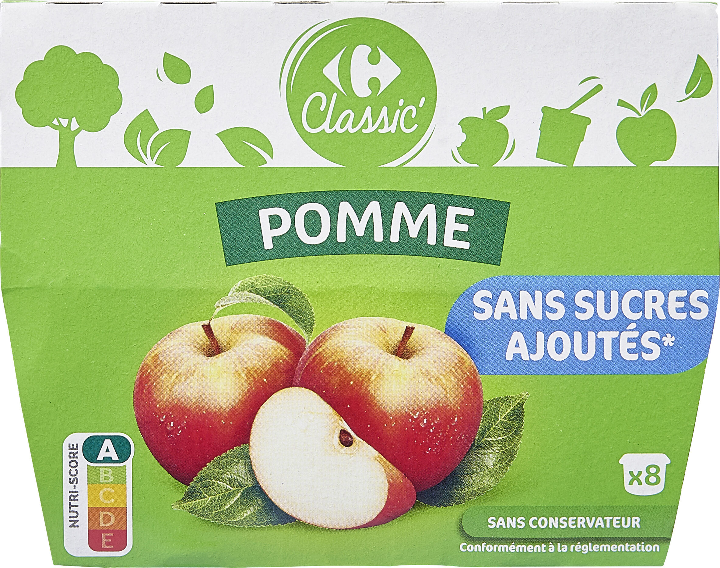 Pomme Sans sucres ajoutés - Produit