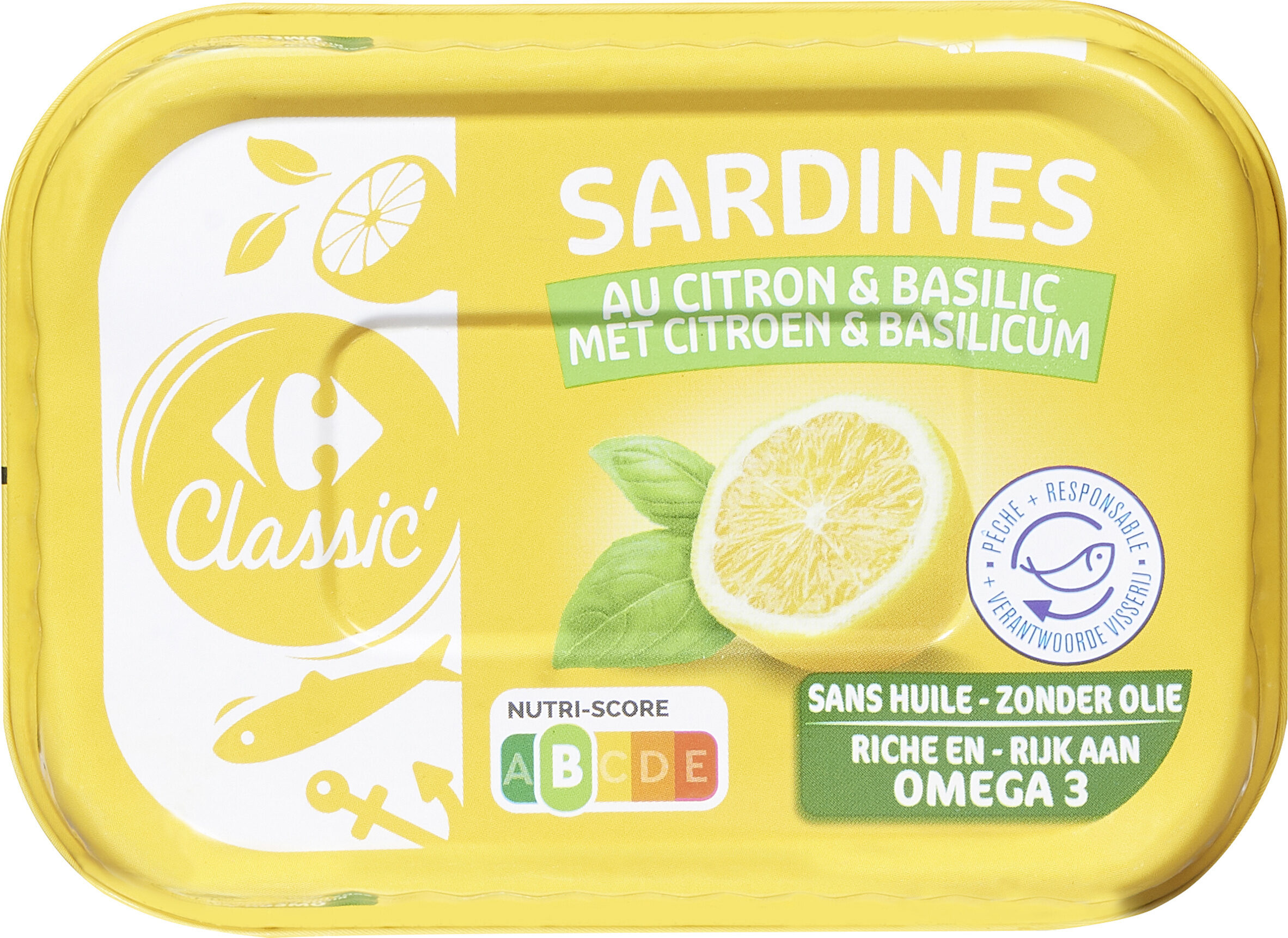 Sardines au citron & basilic - Producto - fr