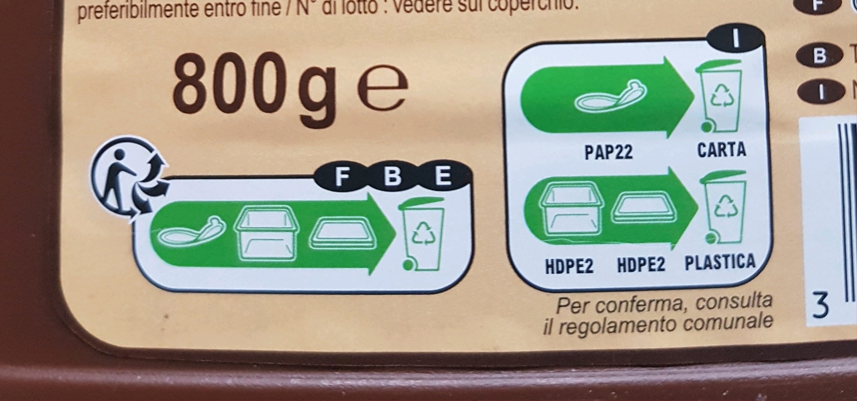Cacao intense - Istruzioni per il riciclaggio e/o informazioni sull'imballaggio - fr
